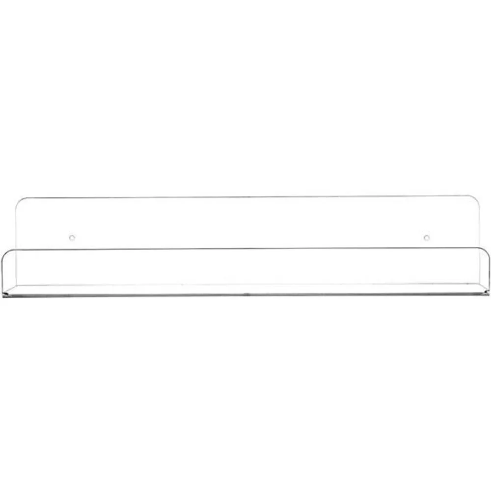 15 inch Acrylic Invisible Floating Bookshelf for Kids Room, Modern Picture Ledge